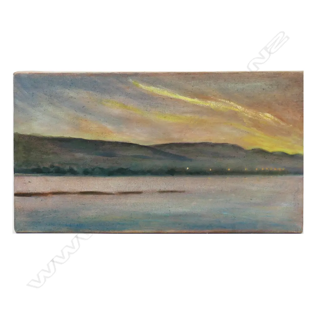 GEORGE RITCHIE, LANDSCAPE, 1994, OIL ON CANVAS, UNSIGNED, 425 X 235mm Image 1++
