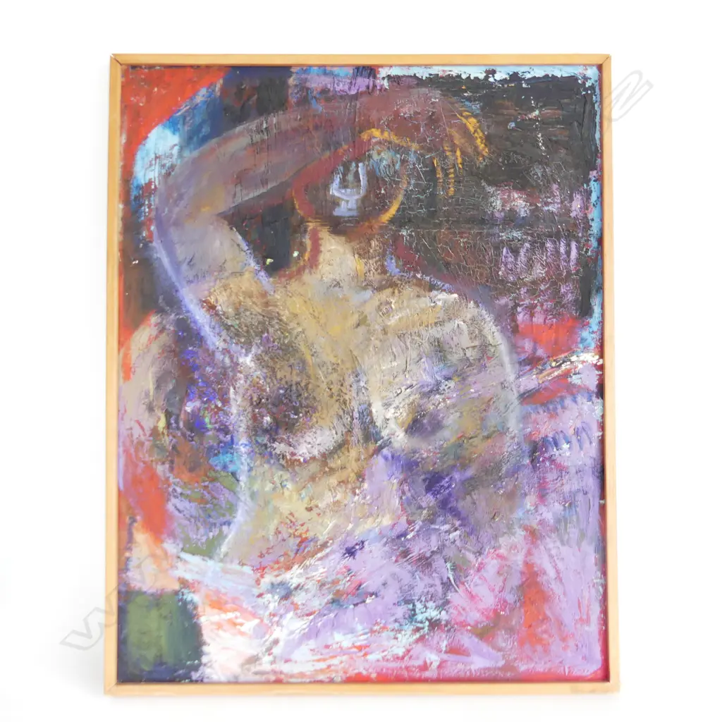 BEVERLEY RAE“FEMALE FORM”, OIL ON BOARD, SIGNED  750 X 590mm Image 1++