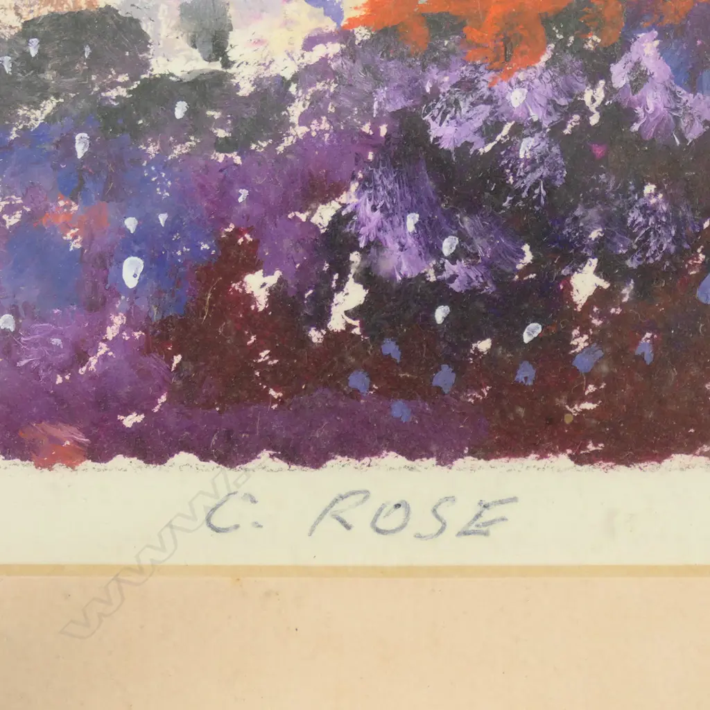 CHARLES ROSE, MT EDEN, WATERCOLOUR, SIGNED, 355 X 260mm Image 1++