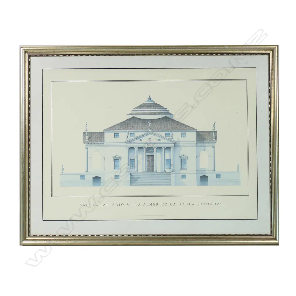 ANDREA PALLADIO 'VILLA ALMERICO, LA ROTONDO', PRINT, 415 x 580mm Image 1++