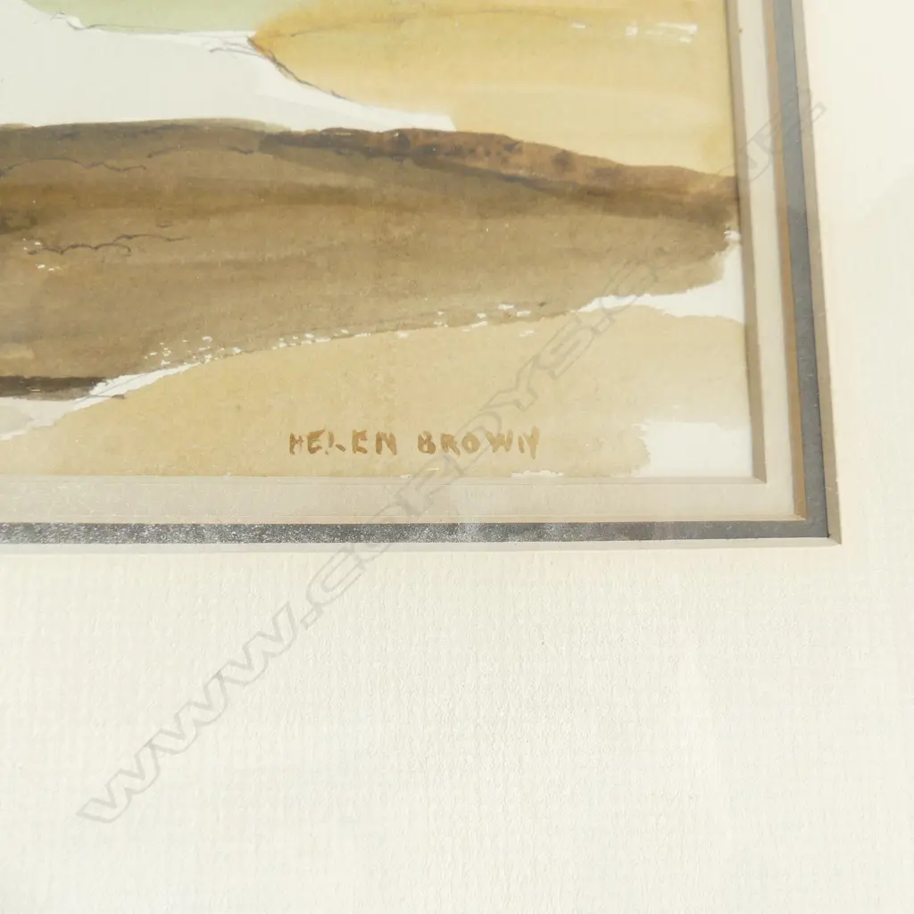 HELEN BROWN (NZ 1917-86) 'KAIPARA' W/C 230x330mm Image 1++