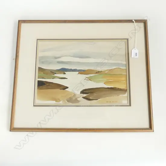 HELEN BROWN (NZ 1917-86) 'KAIPARA' W/C 230x330mm