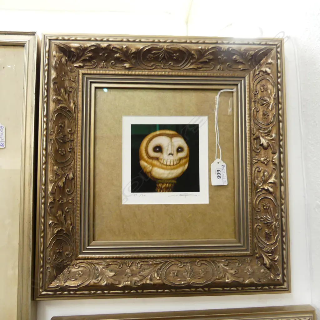 NAOTO HATTORI (JAPAN b.1975) 'NIGHT WATCHER' PRINT ED. 27/50 165x120mm  Image 1++