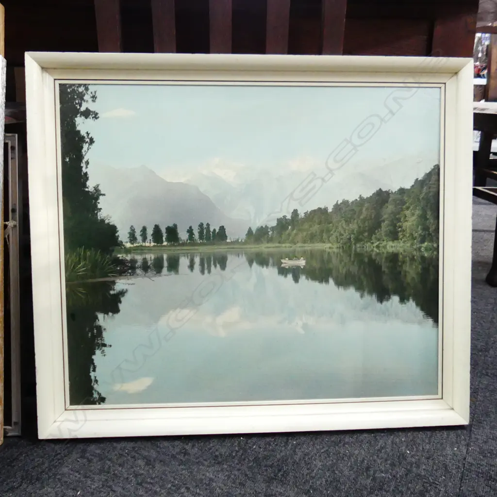 WHITES AVIATION LAKE MATHESON PRINT - small fault, not signed 495x590mm Image 1++