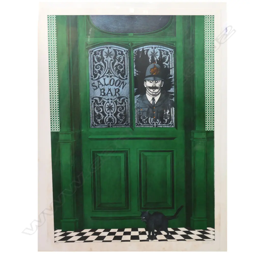 KLAUS MONITZ PRINT 'SALOON BAR' 41/150 760x525mm Image 1++