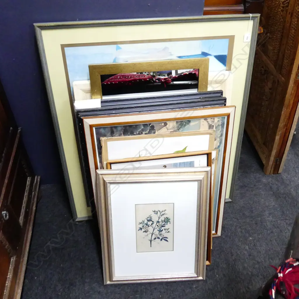 6 ARTWORKS, MIRROR, 3 FRAMES, ETC Image 1++