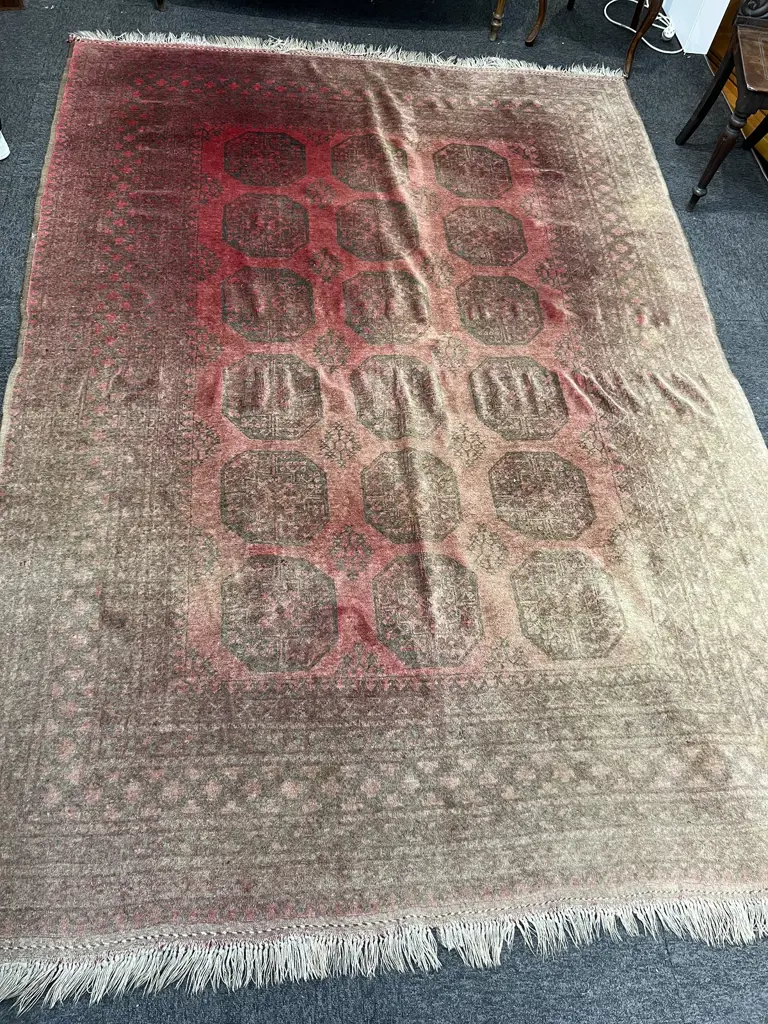 LGE AFGHAN BALUCHI ALL WOOL hand knotted RUG 2800 x 2000mm some fading & rippling Image 1++