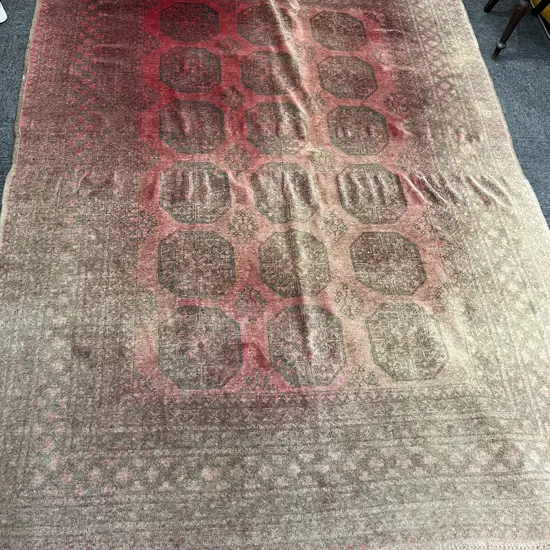 LGE AFGHAN BALUCHI ALL WOOL hand knotted RUG 2800 x 2000mm some fading & rippling