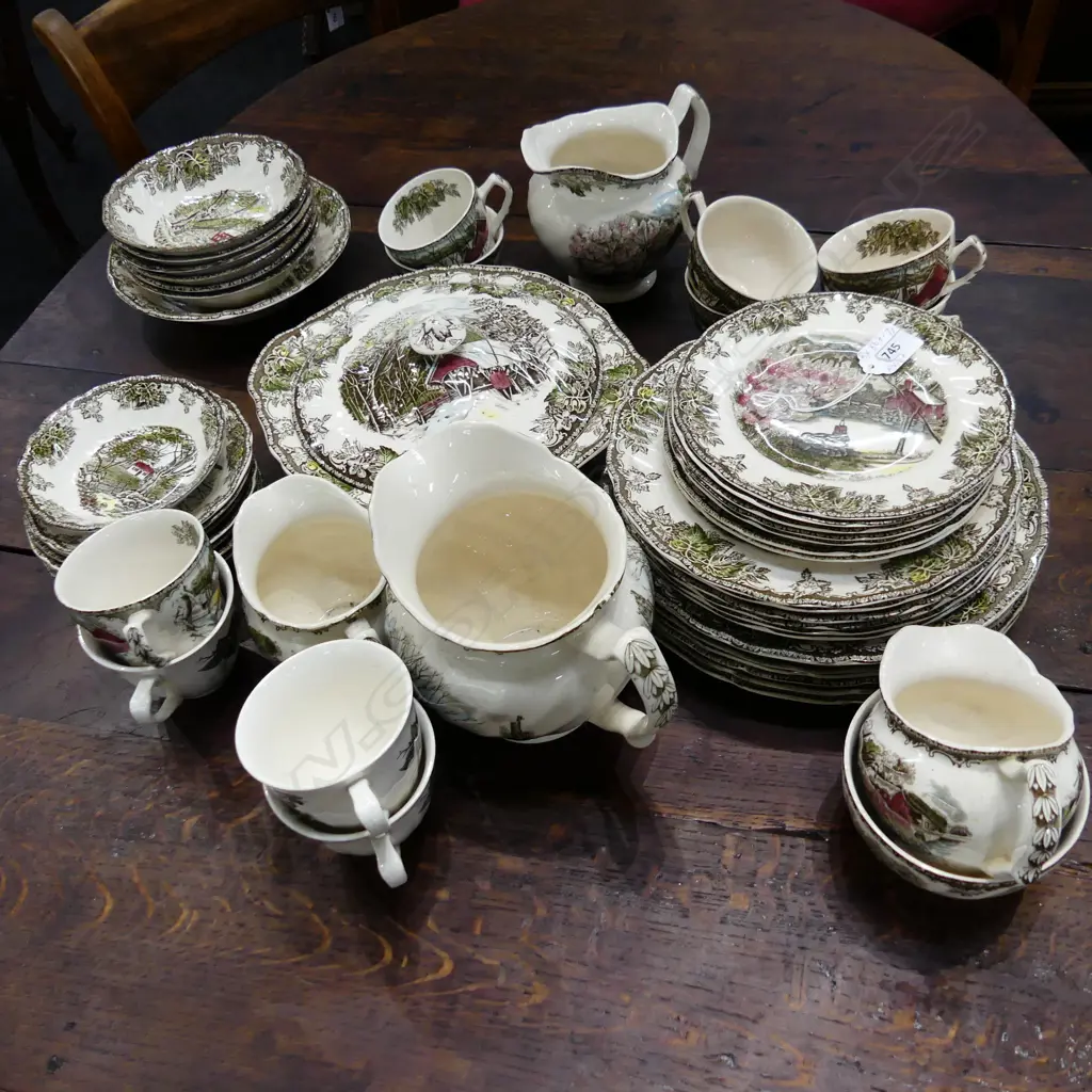 PART DINNER SET BY JOHNSON BROTHERS 'THE FRIENDLY VILLAGE' Image 1++
