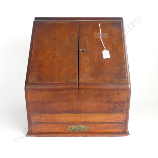 19thC WRITING DESK COMPENDIUM ALLEGEDLY EX. BISHOP SELWYN w. FAMILY PROVENANCE 390x285x415mm