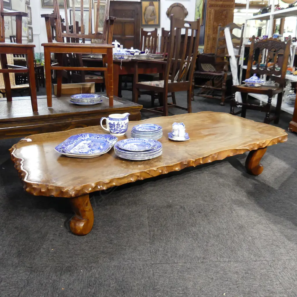 WOODEN SLAB COFFEE TABLE 1830x870 Image 1++