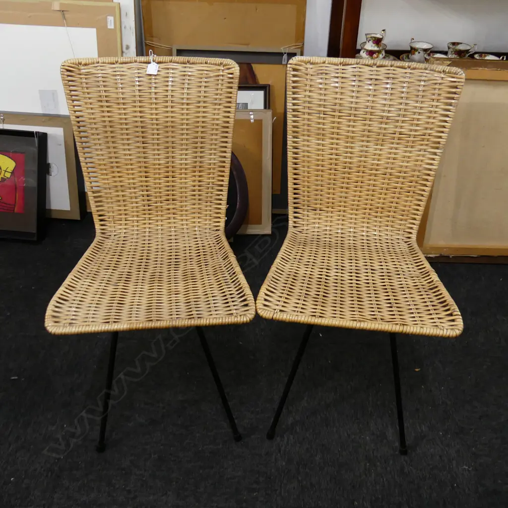 PR RETRO WOVEN PLASTIC CHAIRS Image 1++