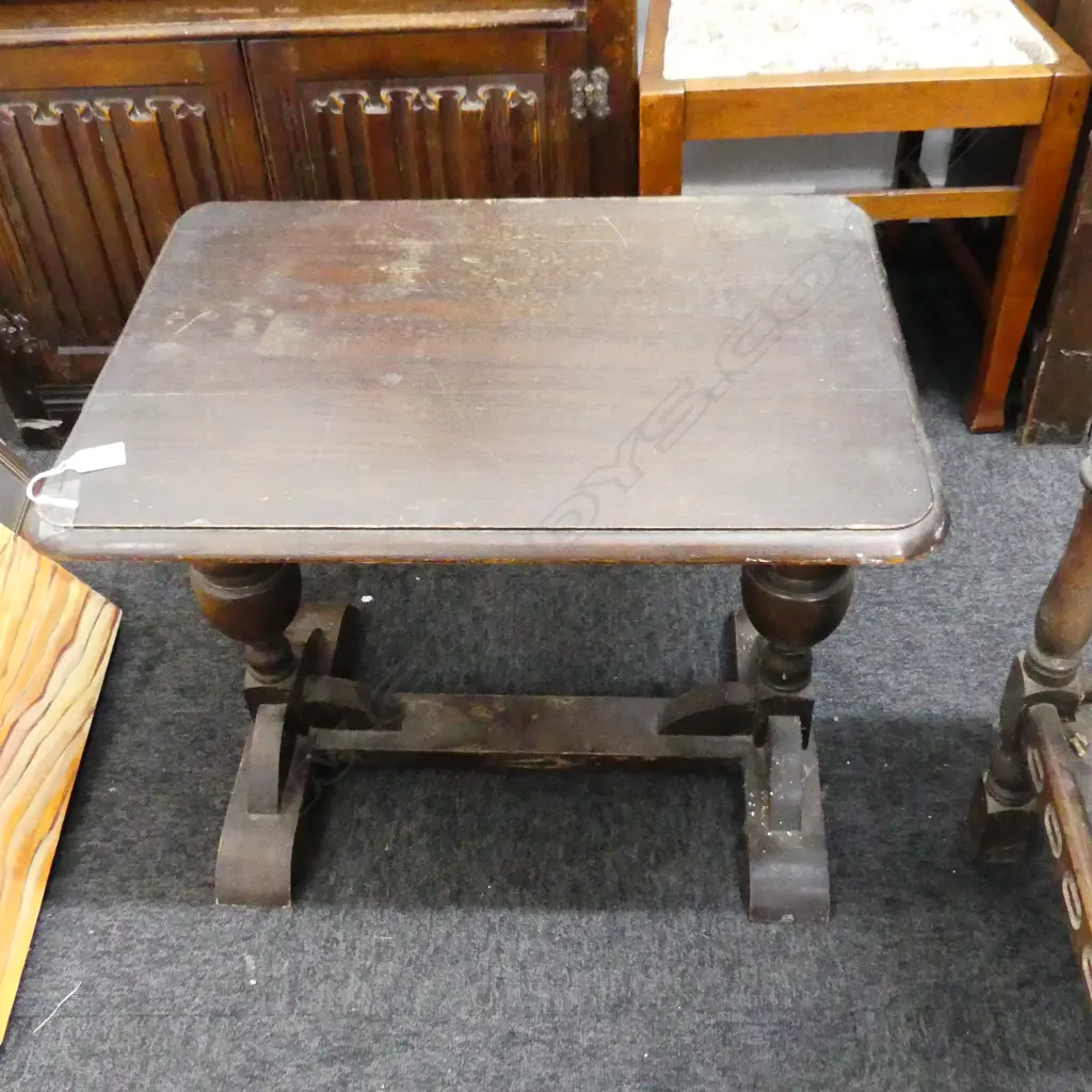 JACOBEAN STYLE SIDE TABLE 585x425x480mm Image 1++