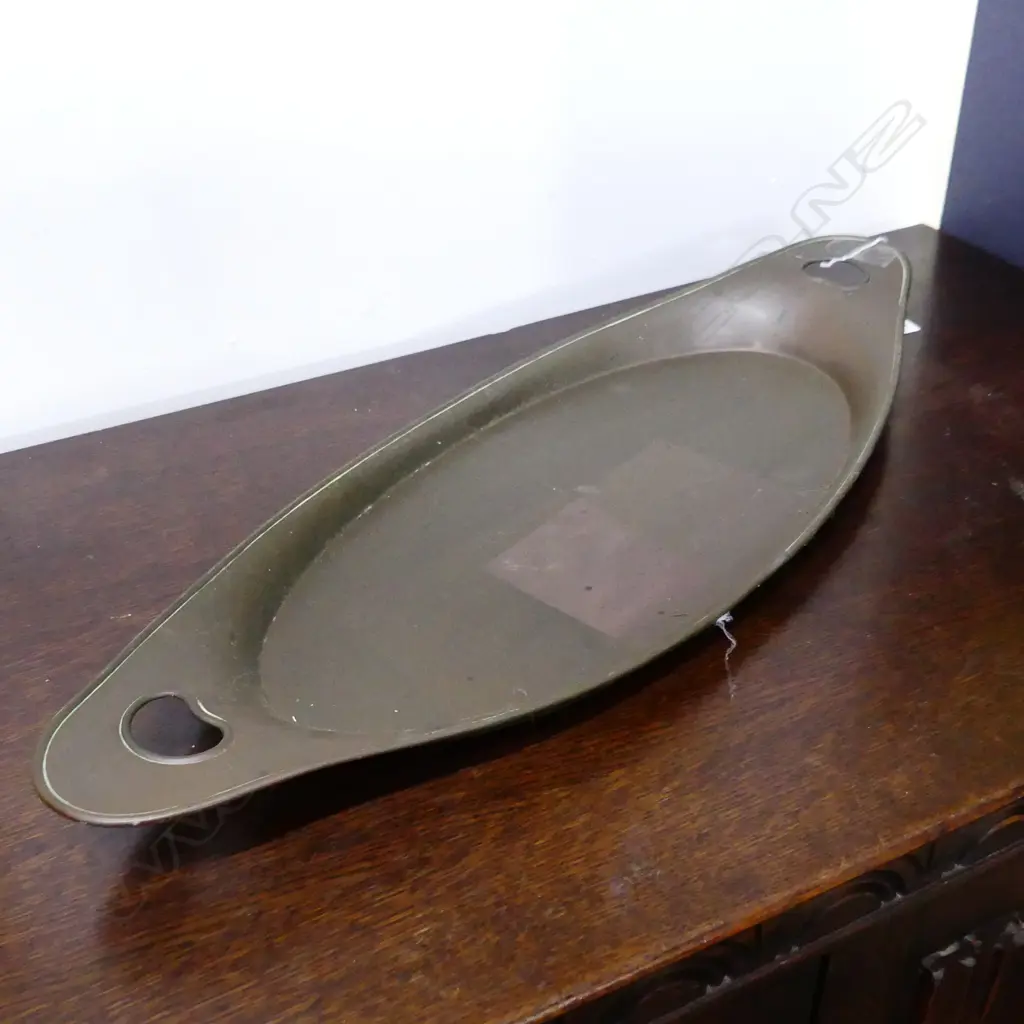 OVAL ARTS & CRAFTS COPPER TRAY 235x615mm Image 1++