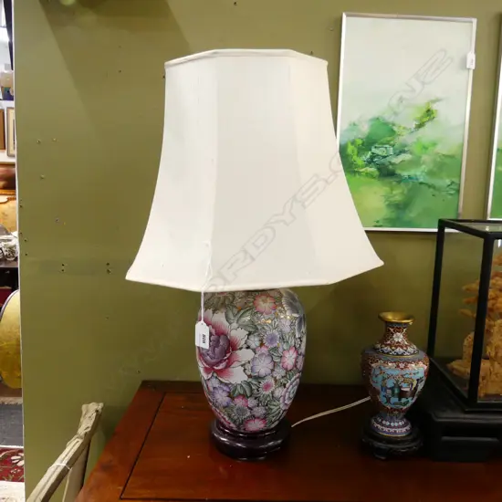 PR ORIENTAL FLORAL LAMPS H.645mm