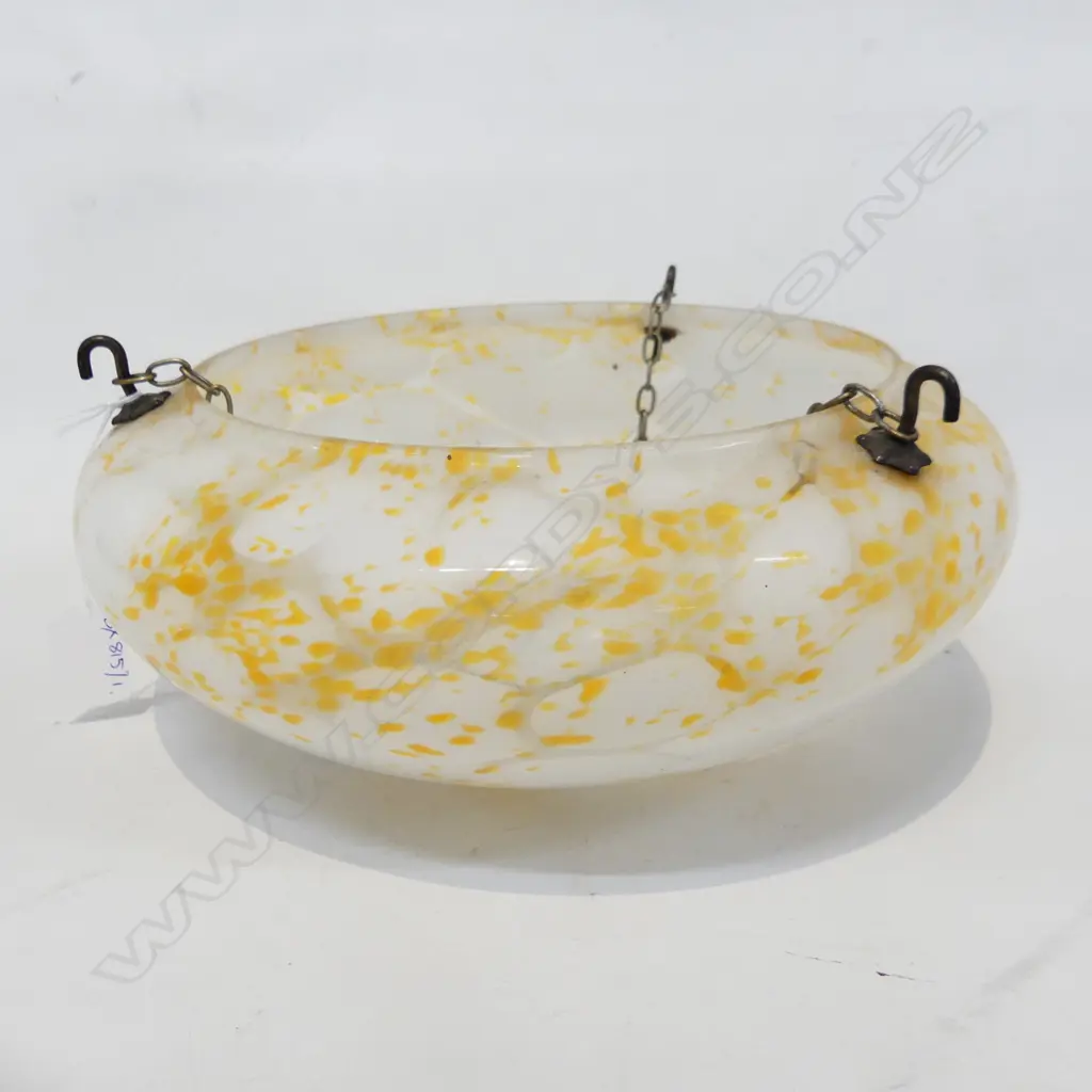VINTAGE DECO PENDANT LIGHT SHADE 320mm dia Image 1++