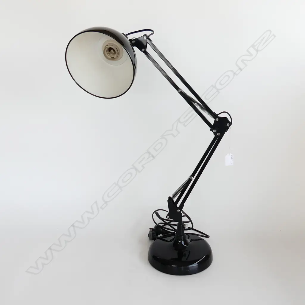 BLACK ANGLE POISE STYLE DESK LAMP H.750mm max Image 1++