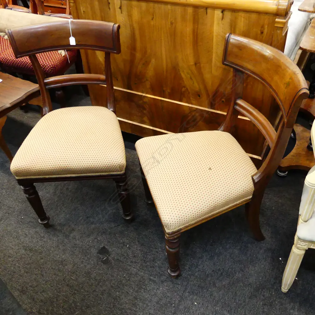 PR REGENCY STYLE BLADE BACK DINING CHAIRS  Image 1++