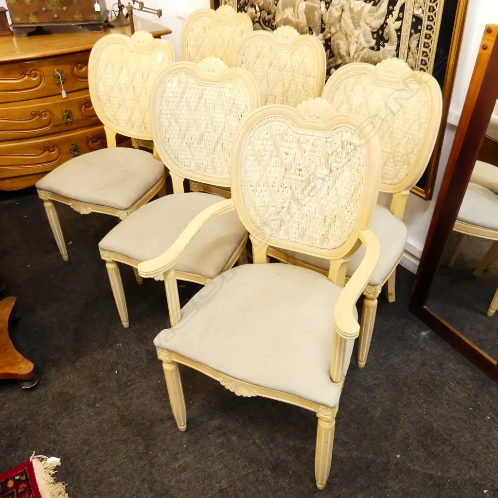 6 FRENCH STYLE DINING CHAIRS - FAULTS Image 1++