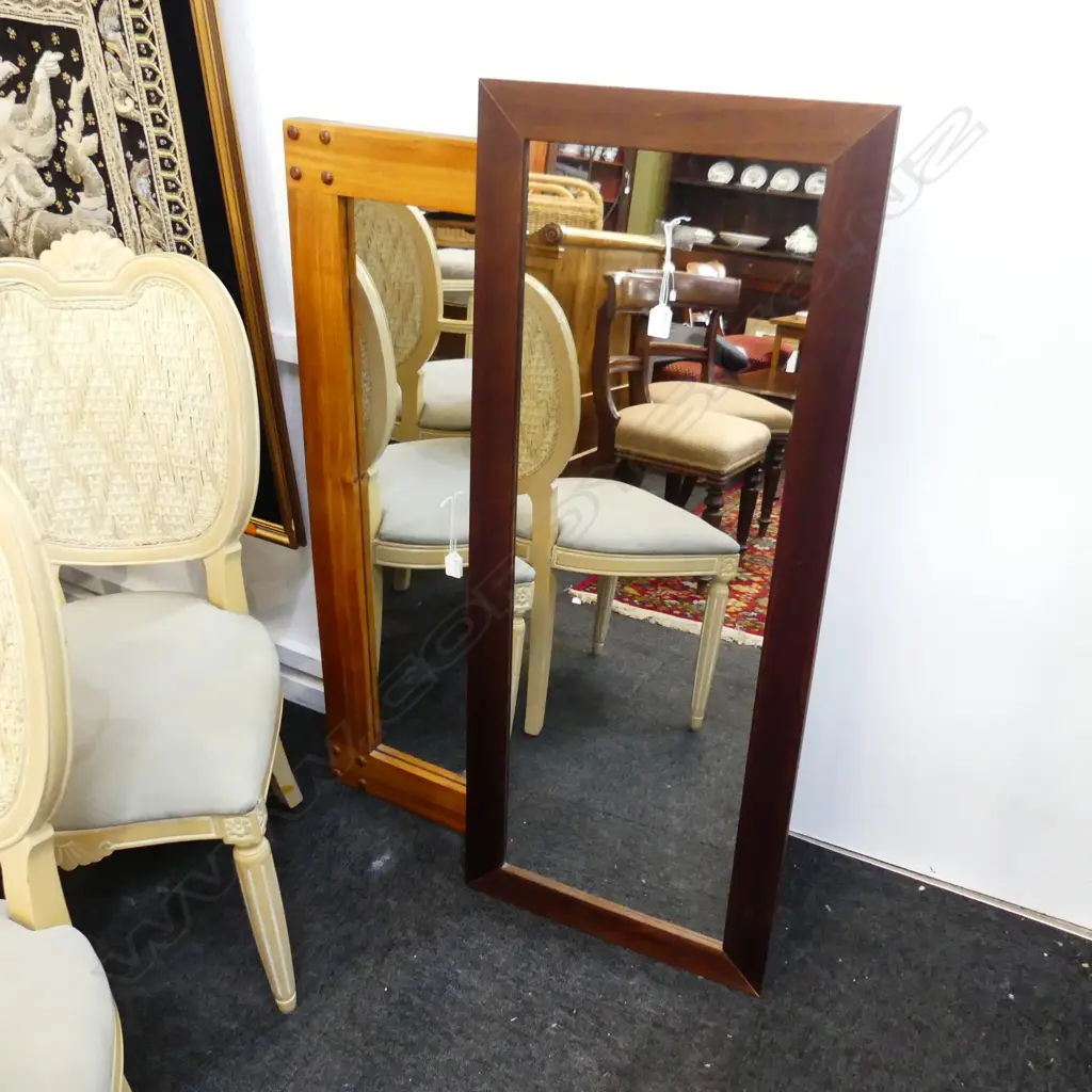 MODERN DRESSING MIRROR - PINE FRAME 1150x470mm Image 1++