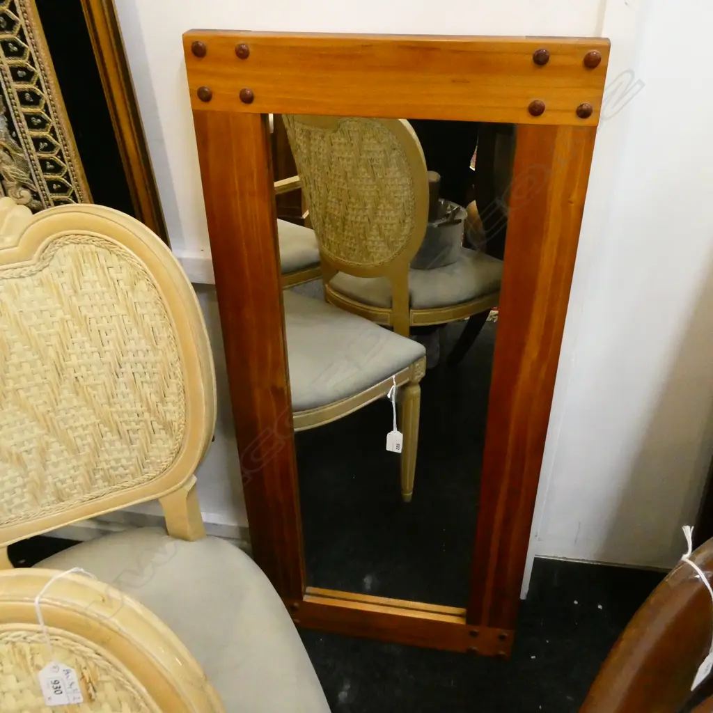 MODERN DRESSING MIRROR - PINE FRAME 1070x475mm Image 1++