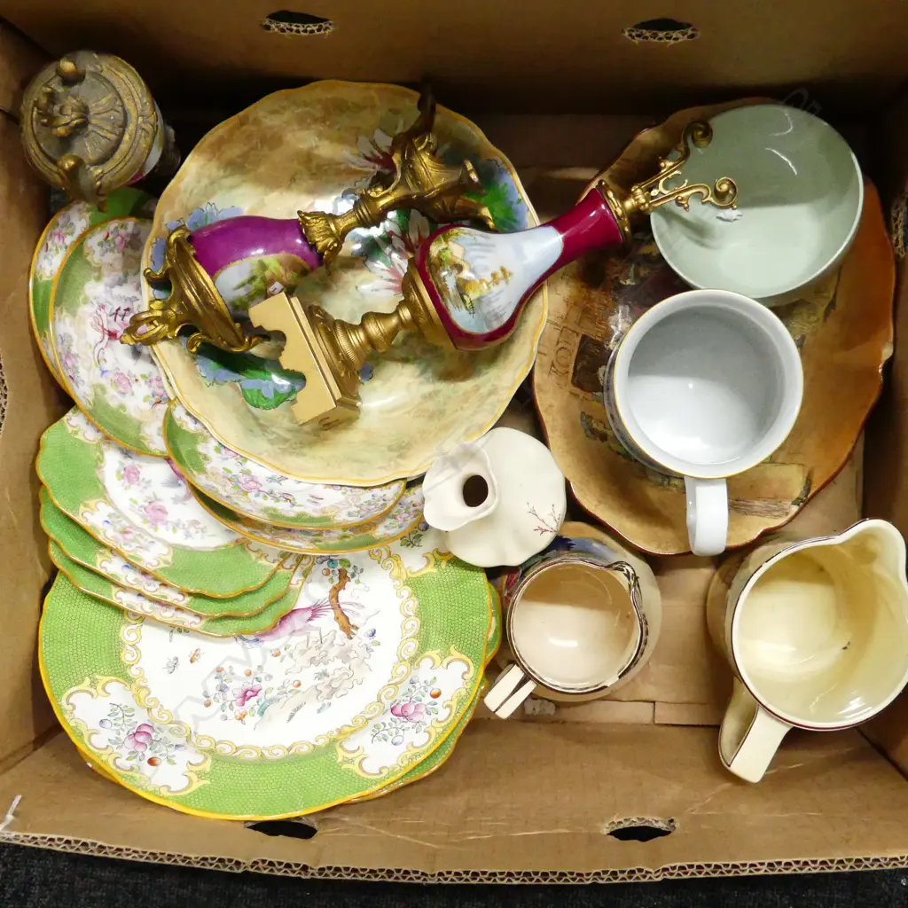 BOX LOT RD PCS FRENCH SIDE ORNS AIR FORCE SOV TANKARD ETC Image 1++