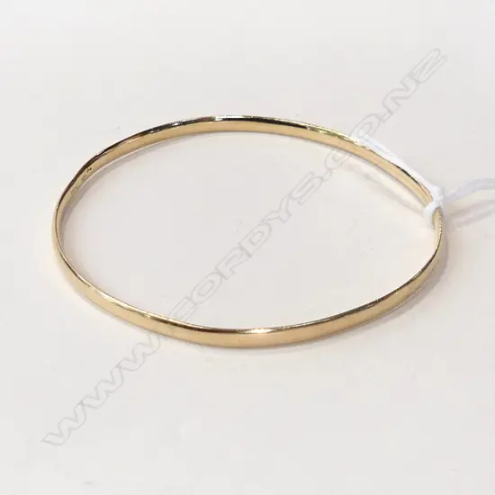 10ct YELLOW GOLD BANGLE 9.53gms
