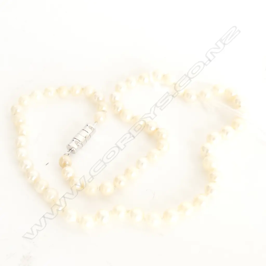 PEARL CHOKER NECKLACE L.350mm... Image 1++