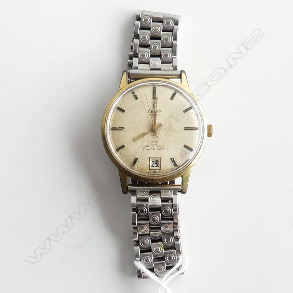 VINTAGE GRUEN MENS WATCH, WITH DATE, WORKING Image 1++