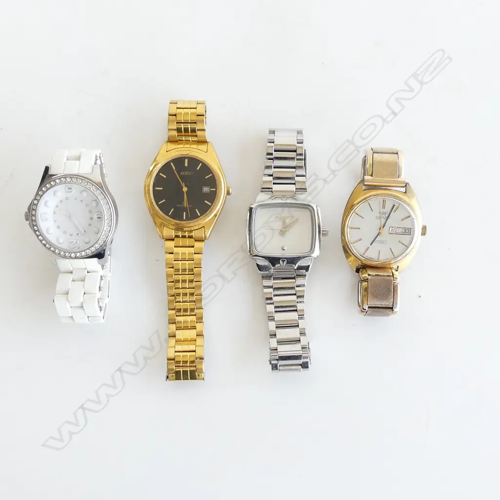 4 WRIST WATCHES; MARC JACOBS, OLYMPIC ETC Image 1++