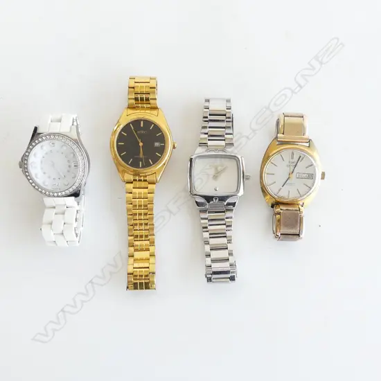 4 WRIST WATCHES; MARC JACOBS, OLYMPIC ETC