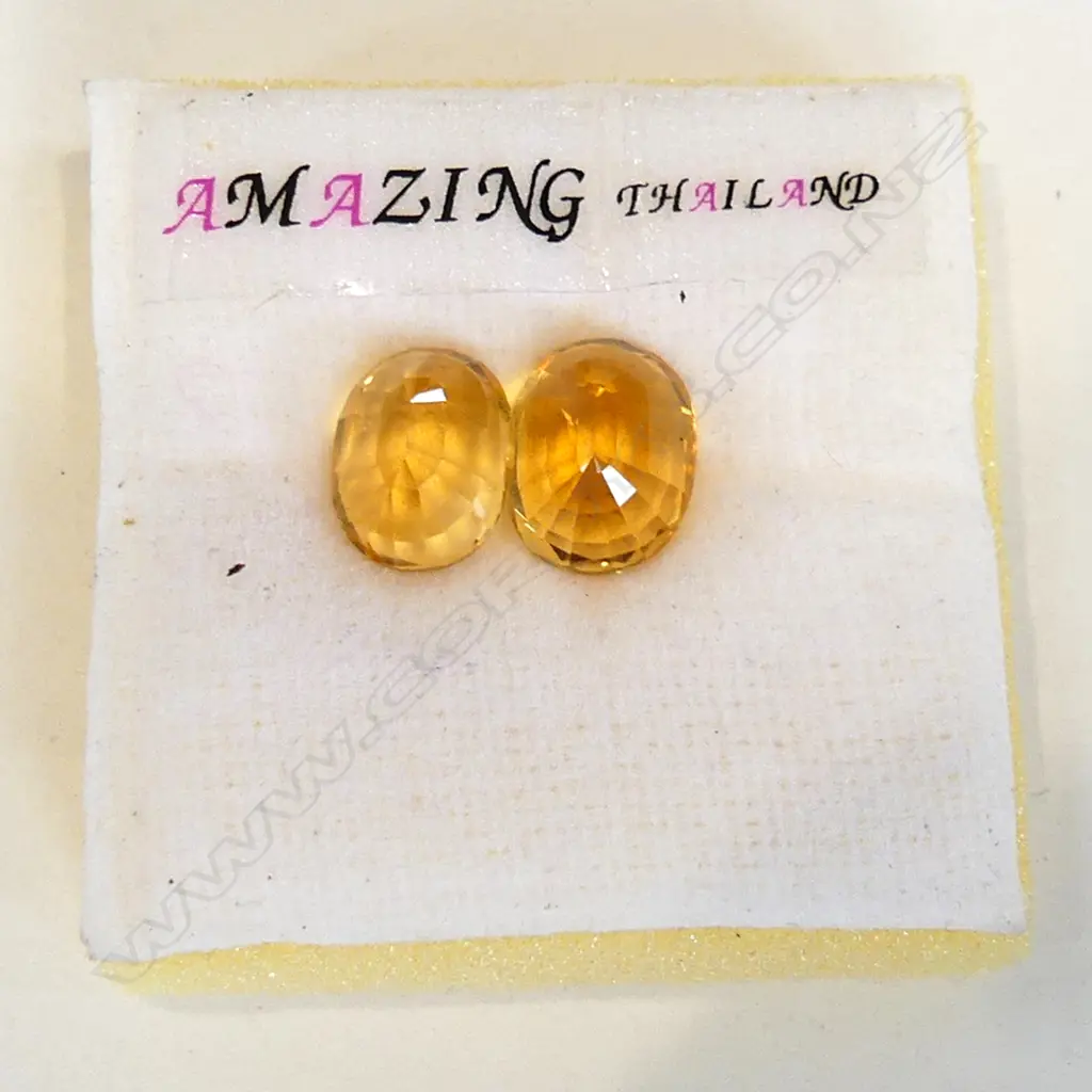 2 NATURAL CITRINE STONES  Image 1++
