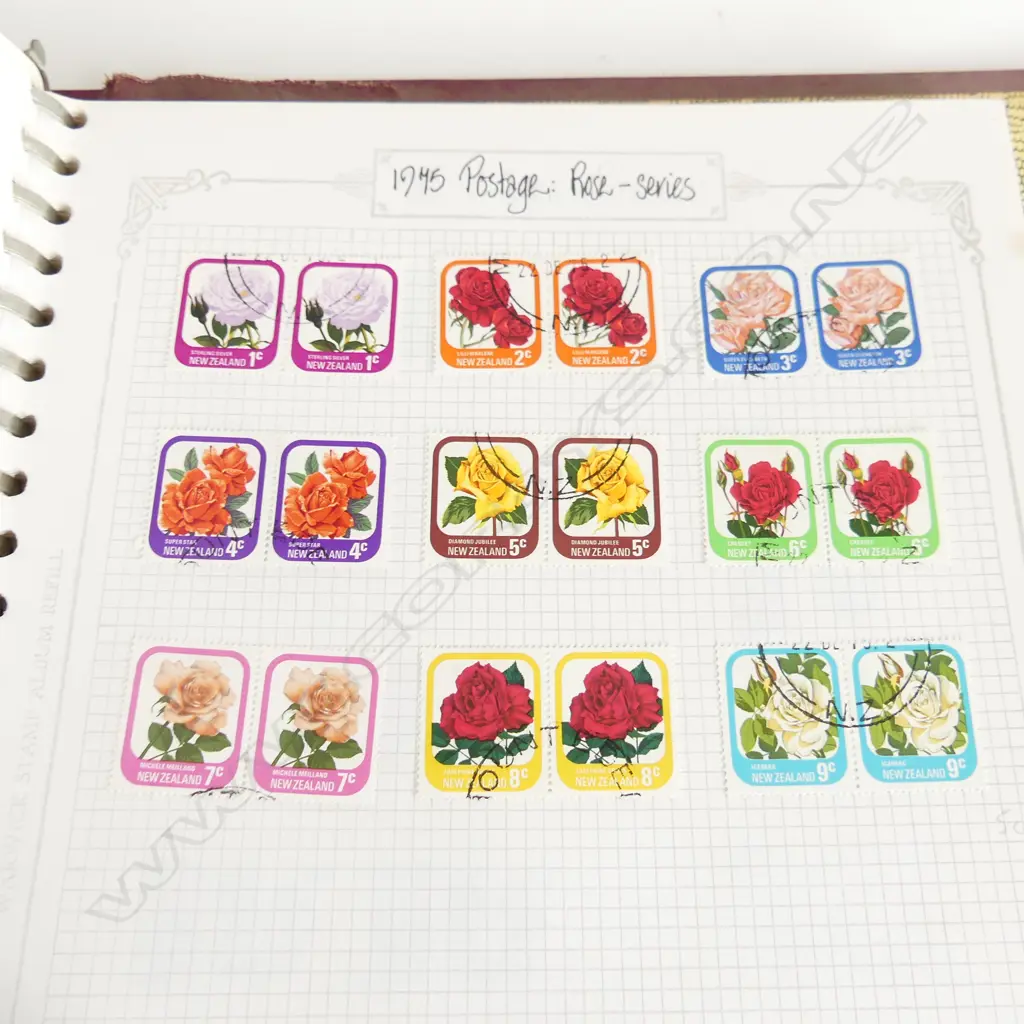 NZ STAMP ALBUM  a good collection incls: 1898 + 1907 Pictorials $2 Multicolour etc Image 1++