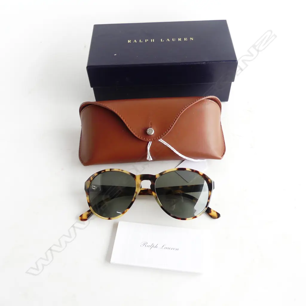 RALPH LAUREN SUNGLASSES as new in box w care pamphlet etc genuine  Image 1++