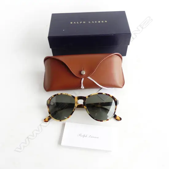 RALPH LAUREN SUNGLASSES as new in box w care pamphlet etc genuine 