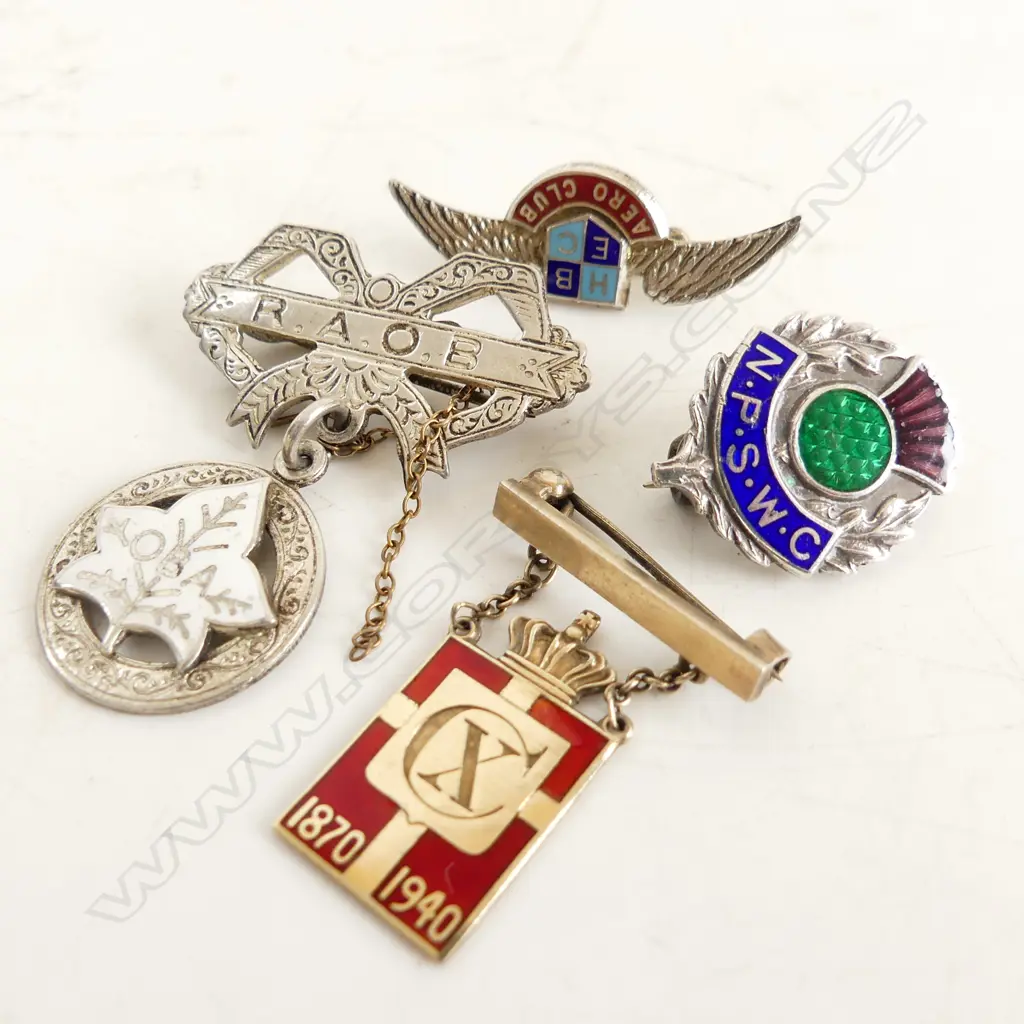 4 STG SILVER PINS, 1 GEORG JENSEN 21 GRAMS Image 1++