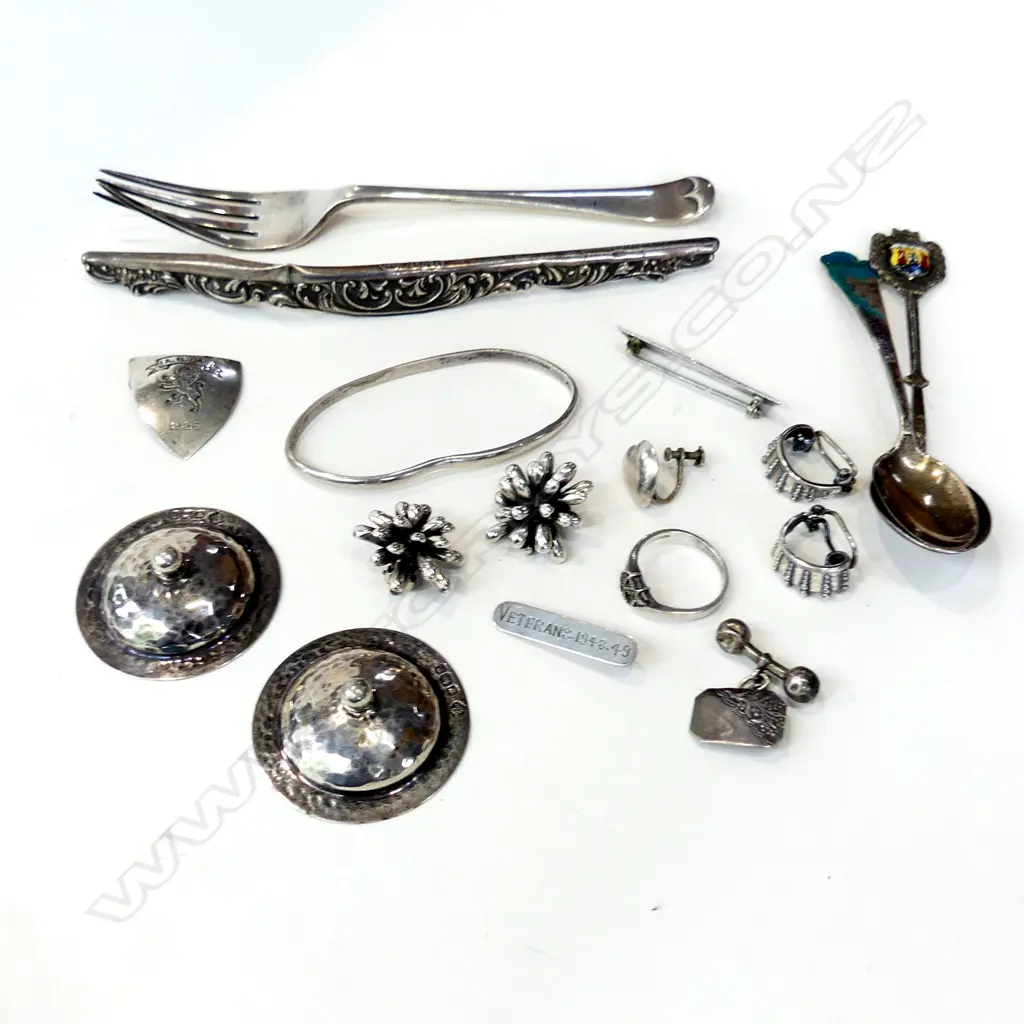BAG ASST. SCRAP STG SILVER 118 GRAMS Image 1++