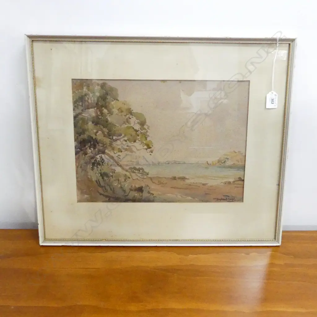 BIRCHNELL DELPH (NZ 1901-96), COASTAL W/C, 270x370mm Image 1++