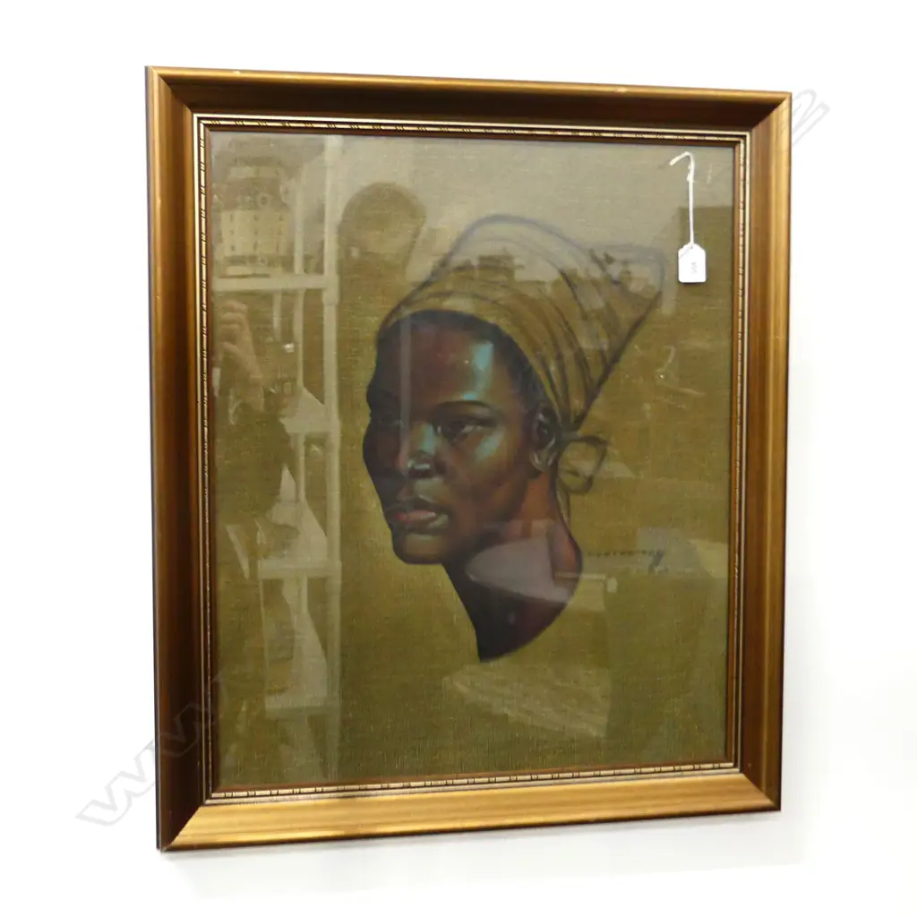 TRETCHIKOFF PRINT; AFRICAN WOMAN 595x500mm Image 1++