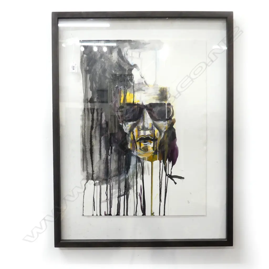 'THE ROCK STAR' ARTIST UNKNOWN INK & WC 590x420mm Image 1++