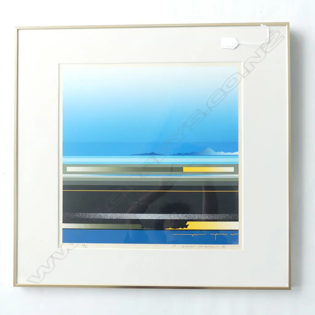 TETSURO SAWADA, SCREENPRINT, LTD ED. 38/90 (1981) JAPAN, SIGNED, 400 X 390mm Image 1++