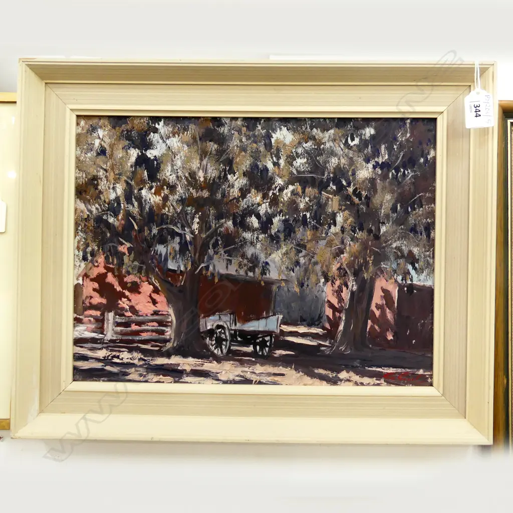 G. A. GENET 'MT. GREY STATION' OIL ON BOARD '77 260x350mm Image 1++
