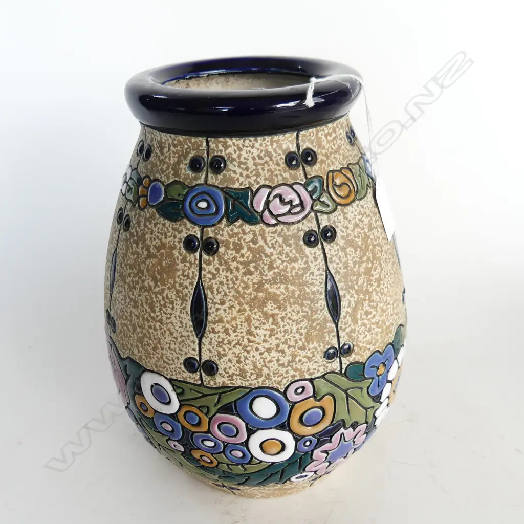 LARGE AMPHORA VASE FLORAL DESIGN H270MM Image 1++