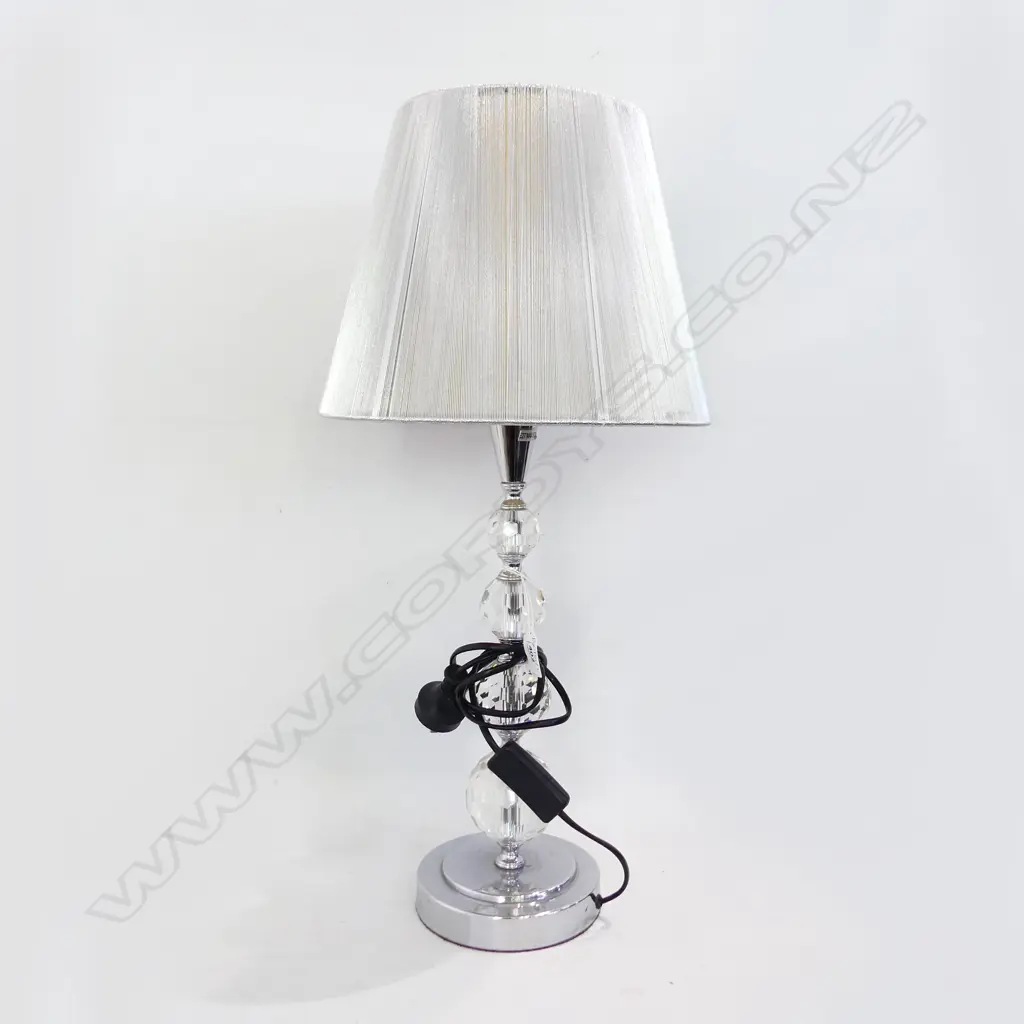 MODERN LAMP w. CRYSTAL ORB BASE H.580mm Image 1++