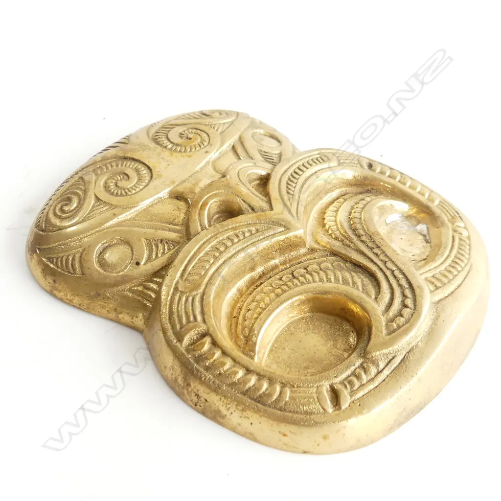 BRONZE MAORI TIKI WALL FACE 165x125mm Image 1++