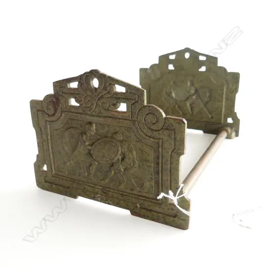 ANTIQUE METAL  JUDD #9960 ADJUSTABLE BOOK END