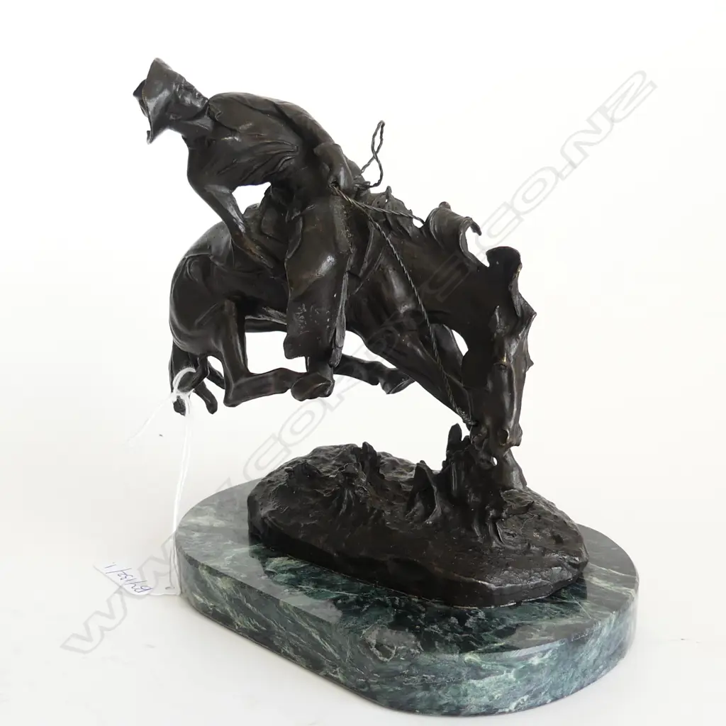 BRONZE COWBOY AFTER REMINGTON W.150mm Image 1++