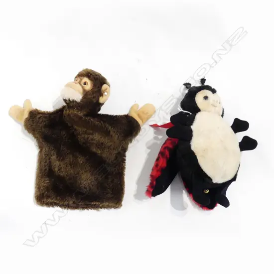 2 VINTAGE STEIFF SOFT TOYS, COCKCHAFER & CHIMPANZEE