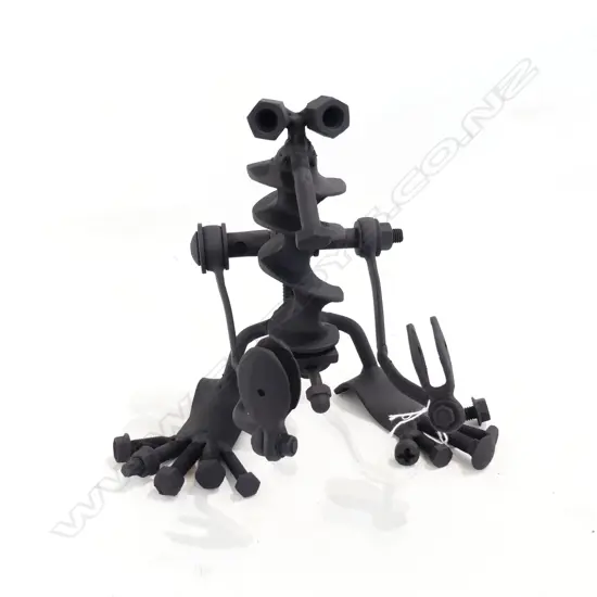 ANDREW HALL ASSEMBLAGE ART ROBOT H.220mm