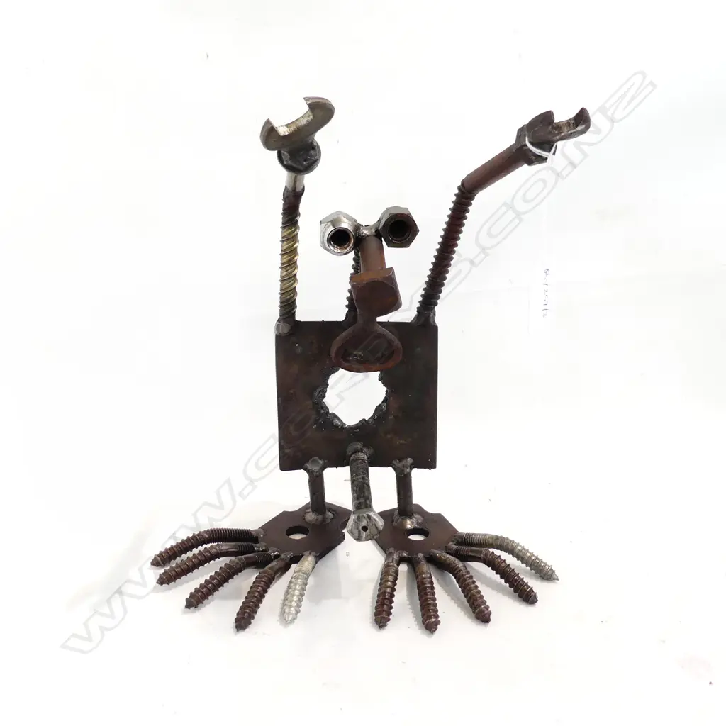 ANDREW HALL ASSEMBLAGE ART ROBOT H.275mm Image 1++